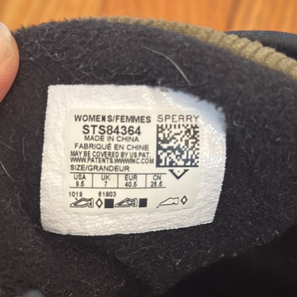 Sperry Women's Saltwater Corduroy Duck Boots in Olive Green Size 9.5 - Picture 7 of 10